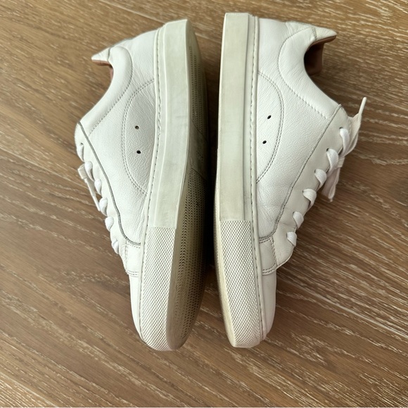 Hugo Boss Women White Leather Low-Top Sneakers 39 (Made In Italy) - Picture 4 of 11